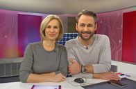 Planet Wissen – Moderatoren Birgit Klaus und Dennis Wilms.
