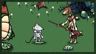 Sir Mouse – Mouse hat die Prüfung bestanden. Mr. Witch überreicht ihr feierlich seinen Besen.
