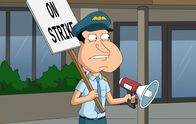 Family Guy – Arbeitslos wegen eines Pilotenstreiks: Quagmire.