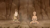 Avatar - Herr der Elemente – L-R: Guru Pathik, Aang