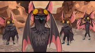 Fliedermaus Ben – Benjamin hat seinen Vater und seine Brüder mit Schutzbrillen gegen das Sonnenlicht versorgt.