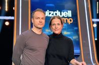 Quizduell-Olymp – Team "Schauspiel": Hinnerk Schönemann (l.) und Claudia Michelsen (r.)