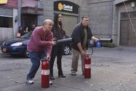 Brooklyn Nine-Nine – Dirk Blocker (Hitchcock), Melissa Fumero (Amy Santiago), Joel McKinnon Miller (Scully).