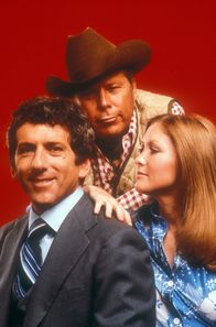 Petrocelli – v.l.n.r. Tony Petrocelli (Barry Newman), Pete Ritter (Albert Salmi) und Maggie Petrocelli (Susan Howard).