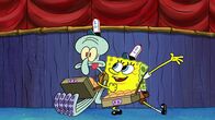 SpongeBob Schwammkopf – L-R: Squidward, SpongeBob