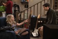 B Positive – Gina Dabrowski (Annaleigh Ashford, l.); Drew Dunbar (Thomas Middleditch, r.)