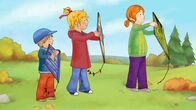 Meine Freundin Conni – Mit dem Wind im Rücken lassen Jakob, Conni und Anna ihre Drachen steigen.