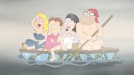 American Dad! – L-R: Francine, Steve, Hayley, Stan