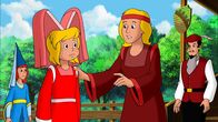 Bibi und Tina – Frau Martin (2.v.r.) bittet Bibi (2.v.l.), die Hexerei rückgängig zu machen. Nur leider ist das nicht so einfach.