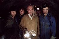 Bank Job – L-R: Terry Leather (Jason Statham), Kevin Swain (Stephen Campbell Moore), Guy Singer (James Faulkner), Bambas (Alki David) und Dave Shilling (Daniel Mays).
