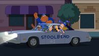 The Cleveland Show – (v.l.n.r.) Cleveland Brown; Tim der Bär; Federline Jones; Holt Richter; Kendra Krinklesac