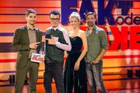 Fakt oder Fake – L-r: Clemens Maria Schreiner, Manuel Rubey, Hilde Dalik, Jakob Seeböck.