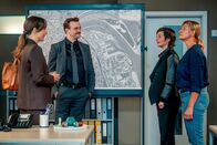 SOKO Linz – (v.li.): Patrizia Specht (Agnes Hausmann), Stefan Pichlwanger (Michael Steinocher), Joe Haizinger (Katharina Stemberger), Biggi Obergschwendter (Angelika Niedetzky).