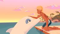 Zoom - Der weiße Delfin – Yann (r.) ist glücklich. Sein Freund Zoom ist zurückgekehrt zur Insel Maotou.