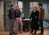 Last Man Standing – (v.l.n.r.) Kyle Anderson (Christoph Sanders); Mandy Baxter (Molly McCook); Kristin Baxter (Amanda Fuller); Ryan Vogelson (Jordan Masterson)