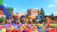 Rubble und Crew – v.li.: Mix, Charger, Wheeler, Rubble, Motor, Coach Karima, Lucas