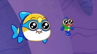 Baby Sharks große Show – v.li.: Baby Shark, William
