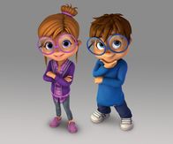 ALVINNN!!! und die Chipmunks – L-R: Jeanette und Simon