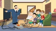 American Dad! – L-R: Stan, Barry, Toshi, Snot, Steve