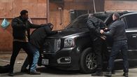 Chicago P.D. – L-R: Kevin Atwater (LaRoyce Hawkins), Lew Atwater (Erik LaRay Harvey), Ernie Reed (Bruce Blackshear), Hank Voight (Jason Beghe)