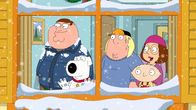 Family Guy – Die Griffins freuen sich, dass es endlich schneit. Peter (l.) hat schon eine Idee, wie er den ersten Schnee der Jahreszeit am besten auskosten kann ...