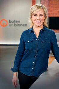 buten un binnen – Moderatorin Kirsten Rademacher im neuen buten un binnen-Studio am 09.02.2019