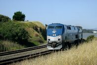 Eisenbahn-Romantik – California Zepyr an der San Francisco Bay.