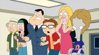 American Dad! – L-R: Jeff, Hayley, Stan, Steve, Francine, Roger