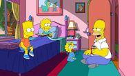 Die Simpsons – (v.l.n.r.) Bart; Lisa; Maggie; Homer