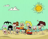 Willkommen bei den Louds – L-R: Lola, Lucy, Luan, Lana, Leni, Lisa, Lori, Lily, Lincoln, Luna, Lynn.
