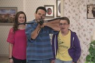 The Goldbergs – L-R: Erica Goldberg (Hayley Orrantia), Barry Goldberg (Troy Gentile) and Adam Goldberg (Sean Giambrone)