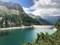 Bundesland heute – Water dam, reservoir in the Zillertal valley, Zillergründl, Austrian Alps