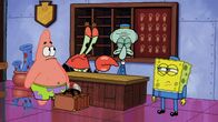 SpongeBob Schwammkopf – L-R: Patrick, Mr. Krabs, Squidward, SpongeBob
