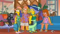 Die Simpsons – THE SIMPSONS: The Simpsons join other Springfield families on the Van HoutenÕs annual trip to Costa Rica, which they obviously canÕt afford. While there, Homer befriends PattyÕs new girlfriend, Evelyn, and Lisa tracks down the real reason the Van Houtens can go on this trip every year in the ÒLivin La Pura VidaÓ episode of THE SIMPSONS airing Sunday, Nov. 17 (8:00-8:30 PM ET/PT) on FOX. Guest voice Fortune Feimster. THE SIMPSONS ª and
