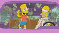 Die Simpsons – Bart (l.); Homer (r.)