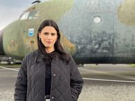 aspekte – Moderatorin Salwa Houmsi in Berlin-Gatow.
