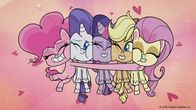 My Little Pony - Pony Life – L-R: Pinkie Pie, Rarity, Twilight Sparkle, Applejack, Fluttershy