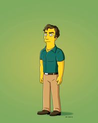 Die Simpsons – Marge und Homer treffen auf einen Schiffbrüchigen, der sich selbst als Roger (Bild) vorstellt. Der Fremde ist ihnen jedoch nicht geheuer ...
