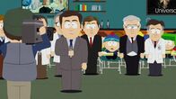 South Park – Tom (vorne, 2.v.l.), Stan (4.v.r.), Kyle (r.)