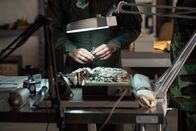 Mayday - Alarm im Cockpit – REENACTMENT - Lt. Colonel Ike Stokes (played by Mathieu Bourassa) examines a recovered engine that departed from a KC 135 in flight during Operation Desert Storm. (Cineflix 2020/Darren Goldstein)