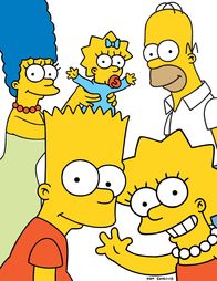 Die Simpsons – L-R: Gemeinsam ist die Familie Simpsons unschlagbar: Marge, Bart, Maggie, Lisa und Homer