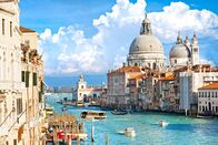 Expedition in die Heimat – Stockfotografie Venedig, Blick auf den Canal Grande und die Basilika Santa Maria della Sa: lizenzfreie Fotos