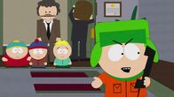 South Park – Eric (l.), Stan (2.v.l.), Butters (4.v.l.), Kyle (vorne)