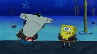 SpongeBob Schwammkopf – L-R: Sharkface, SpongeBob
