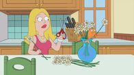 American Dad! – Francine Smith (l.); Klaus (r.)