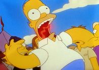 Die Simpsons – Homer brennt der Schlund, weil er ein scharfes Chili gegessen hat. Das furchtbare Leiden ruft bei ihm sonderbare Halluzinationen hervor.