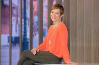 ARD-Buffet – Moderatorin Evelin König.