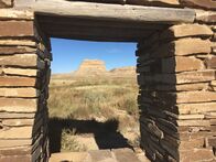 Heilige Stätten – Ancient Pueblo Bonito complex. Chaco Canyon Culture National Historic Park, New Mexico, USA