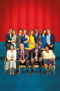 Monsieur Claude 2 – v.l.n.r.): Marie Verneuil (Chantal Lauby), Claude Verneuil (Christian Clavier), André Kofi (Pascal N’Zonzi), Madeleine Kofi (Salimata Kamate).