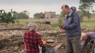 Schätze des Römischen Reichs – Archäologen bei Ausgrabungsarbeiten am Kastell Vindolanda.